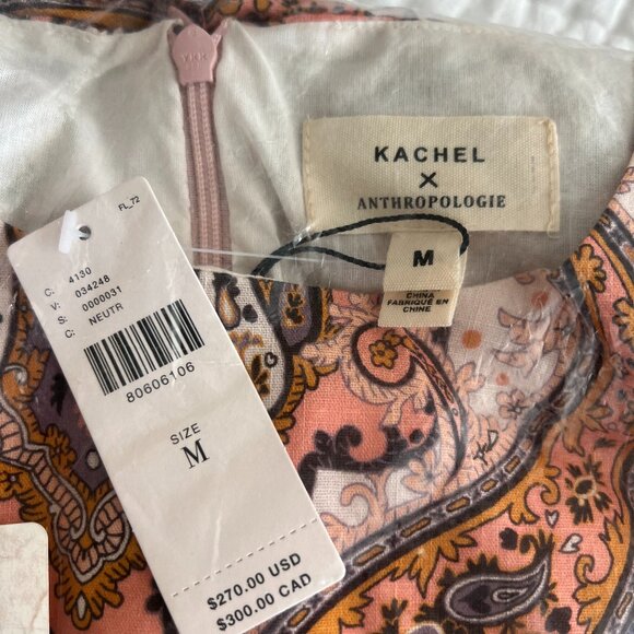 NWT Anthropologie Kachel Tiered Maxi Dress Medium - Picture 4 of 4